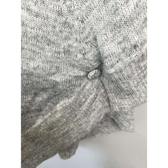 Knitted & Knotted Gray Alpaca Wool Blend Wrap Sweater Poncho Size Medium Top - Picture 8 of 9